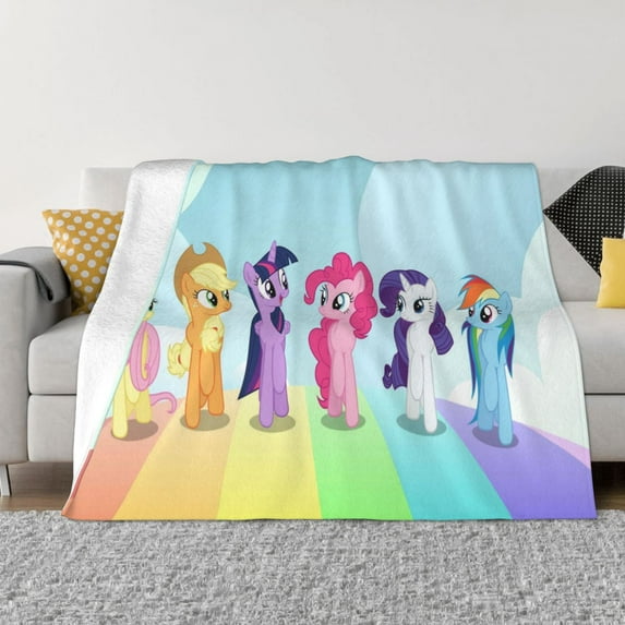 My Lit-Tle Pony Fleece Blanket Super Soft Cozy Throw Blanket Fuzzy Comfy Flannel Blanket Warm Plush Blankets And Throws For Couch, Sofa, Bed 50"X40"