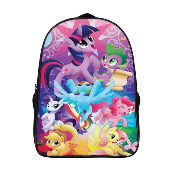 My Lit-tle Pony Backpacks 16 Inch Bookbag Casual Daypack for Travel Camping Hiking