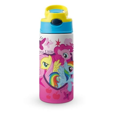 My Lit-tle Pony Kids Water Bottle with Straw Lid 12oz Stainless Steel Insulated Water Reusable Leak Proof Water Bottle for School