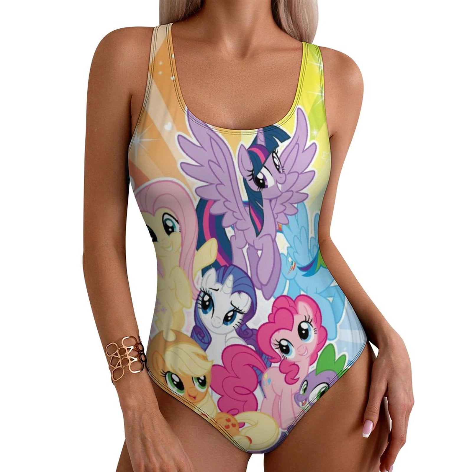 Pony Print Sasha Swimsuit main image 1