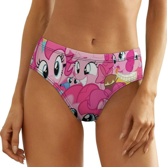 My Lit-tle Pony Women's Underwear Low Rise Full Coverage Briefs Breathable Underpants Ladies Regular Plus Size Panties