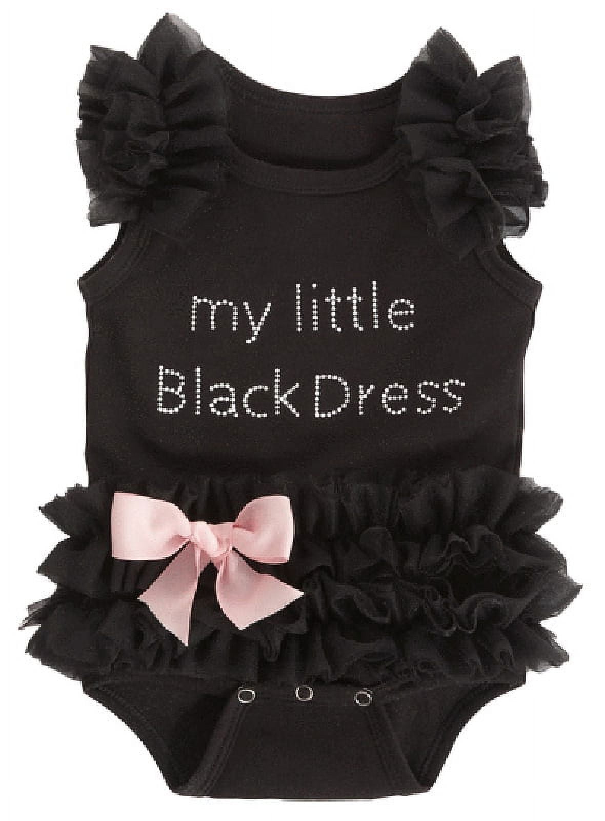 Black,(0-6 Onesie, Baby Months) My Dress Little Black
