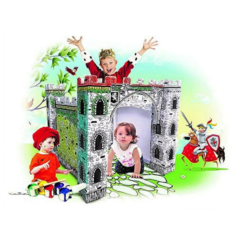 My Little Castle Coloring Paper Playhouse For Kids Foldable For