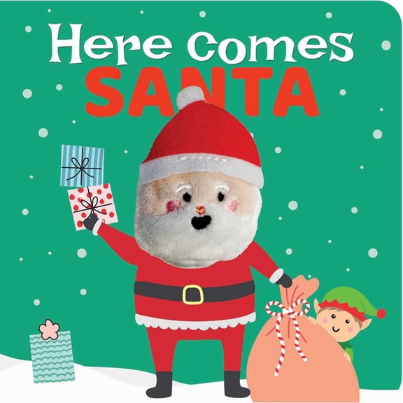 My Little Finger Puppet Books Here Comes Santa: Finger Puppet Book: Board Book with Finger Puppet, (Board Book)