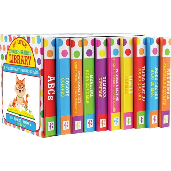 My Little Library of Bilingual Board Books - (Set of 10 English-Spanish Board Books), (Hardcover)