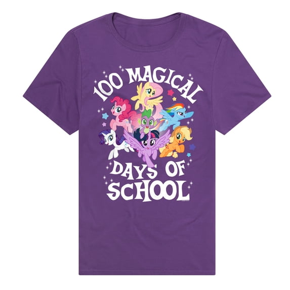 My Little Pony 100 Magical Days Unisex Adult Premium T Shirt (Medium) Purple