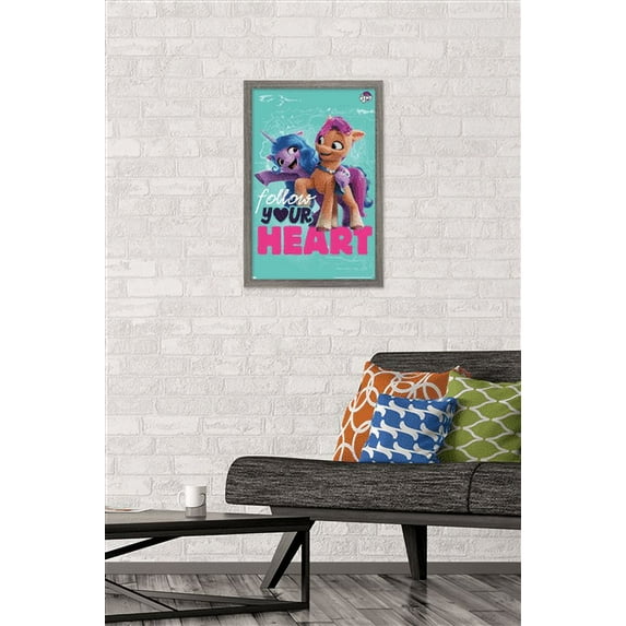 My Little Pony 2 - Follow Your Heart Wall Poster, 14.725" x 22.375", Framed