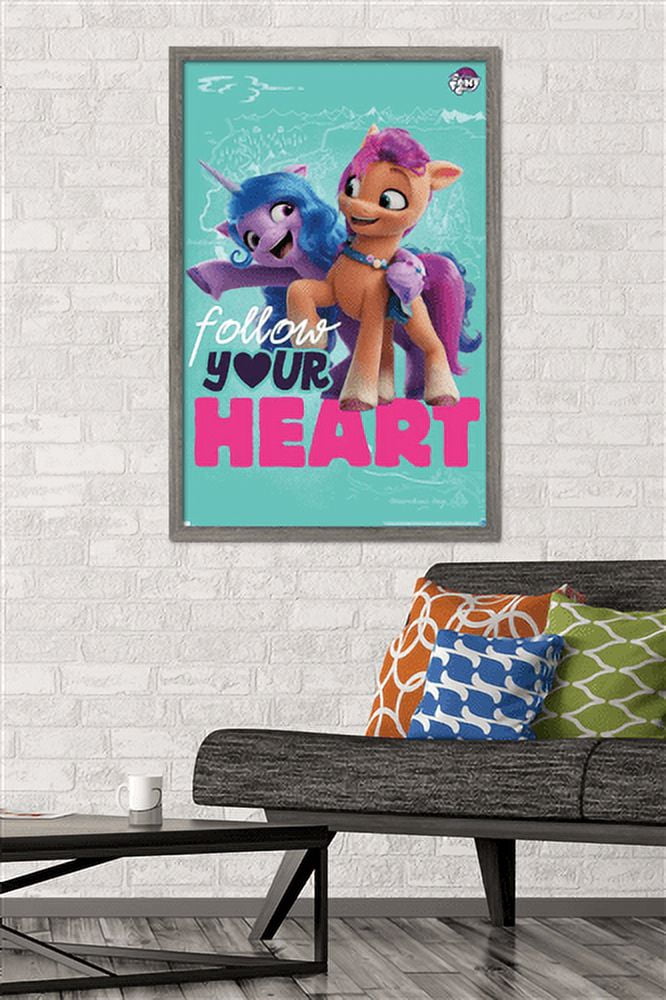 My Little Pony 2 - Follow Your Heart Wall Poster, 22.375" x 34", Framed