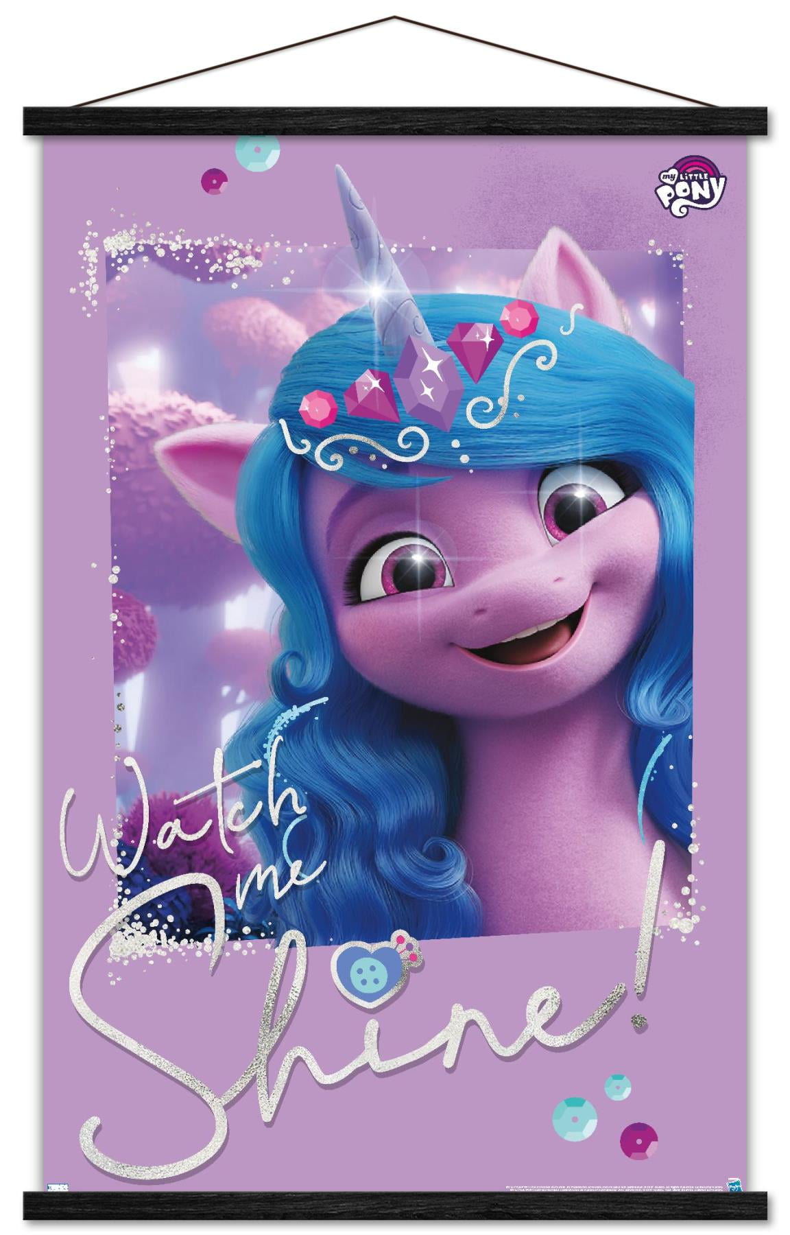My Little Pony 2 - Watch Me Shine Wall Poster with Wooden Magnetic Frame, 22.375" x 34"