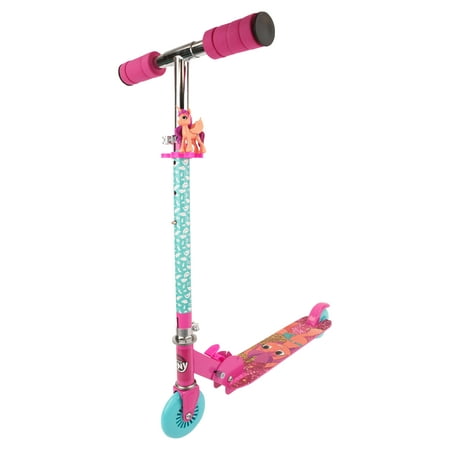 My Little Pony 2 Wheel Pink Kick Scooter with Bonus Pony Figure, Scooter for Kids Ages 5+