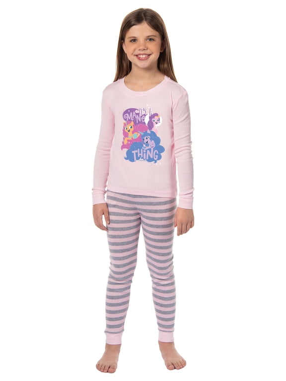 My Little Pony: A New Generation Girls' It's A Mane Thing Tight Fit Sleep Pajama Set