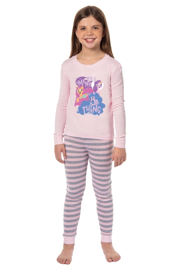 My Little Pony: A New Generation Girls' It's A Mane Thing Tight Fit Sleep Pajama Set