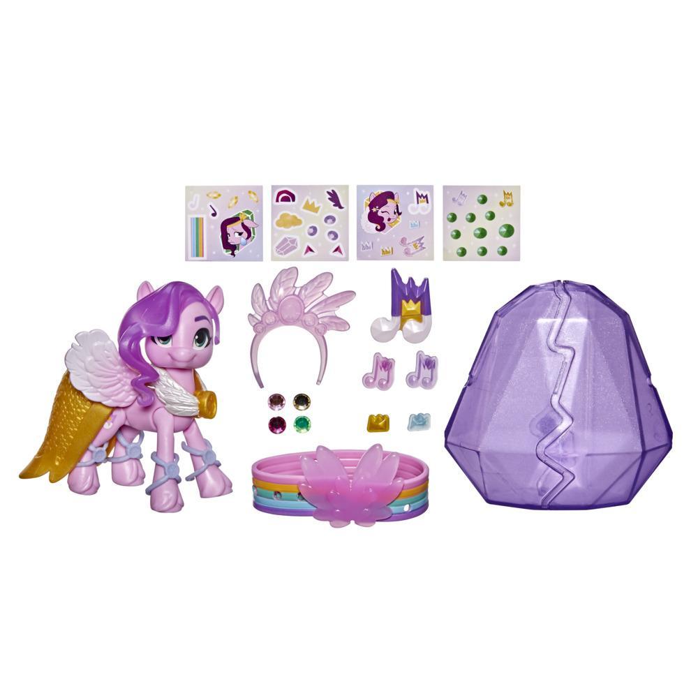 My Little Pony: A New Generation Movie Crystal Adventure Princess Petals - 3-Inch Pink Pony Toy, Surprise Accessories - image 1 of 6