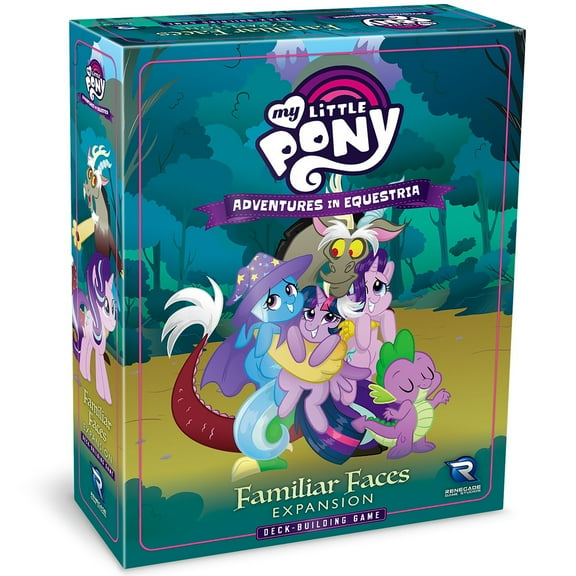 My Little Pony: Adventures in Equestria - Familiar Faces Expansion - Deck-Building Game, Ages 14+, 1-4 Players, 45-90 Min
