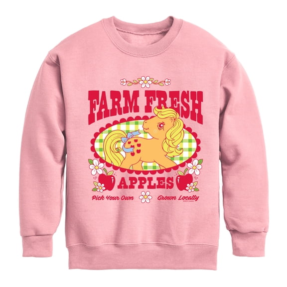 My Little Pony - Applejack Farm Fresh - Youth Boys Crew Fleece Sweatshirt