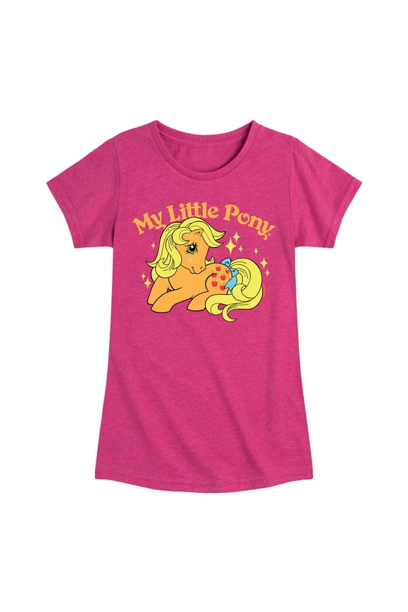 - Applejack Logo - Girls Fitted Short Sleeve Tee