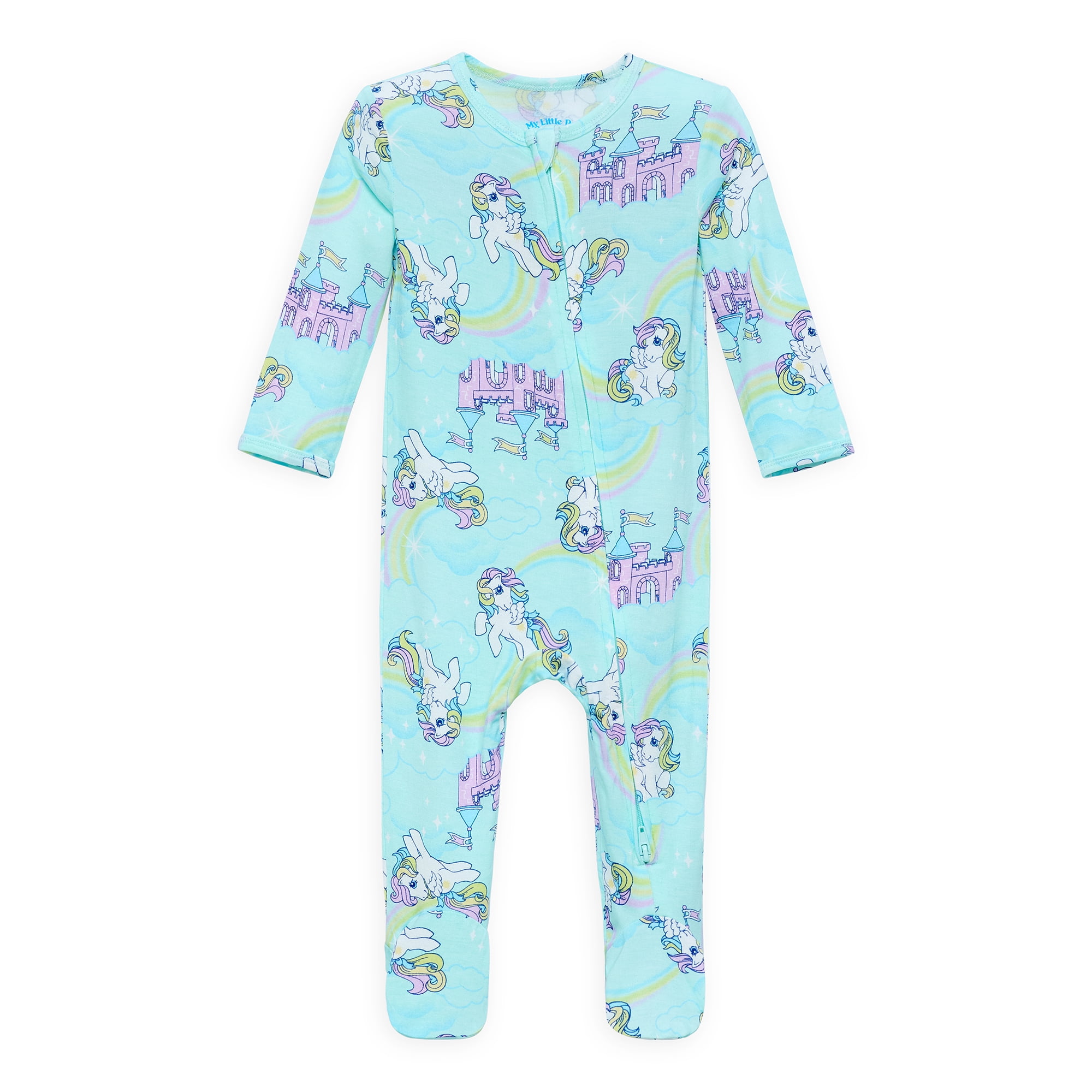 Character Baby Boys or Girls Cozy and Comfortable Viscose Two-Way Zip Footed Sleep 'N Play One-Piece Pajamas, Sizes 0M–6/9M