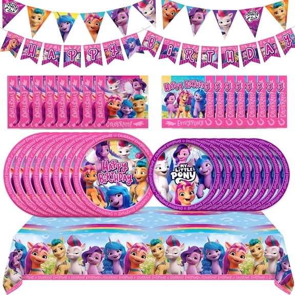 My Little Pony Birthday Decorations Complete Set for 16 Guests