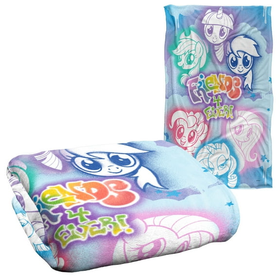 My Little Pony Blanket, Friends 4 Ever Silky Touch Super Soft Throw Blanket 36' x 58'