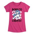 thumbnail image 1 of My Little Pony - Born To Create - Girls Fitted Short Sleeve Tee, 1 of 4