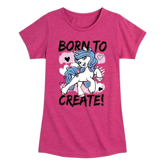 My Little Pony - Born To Create - Girls Fitted Short Sleeve Tee