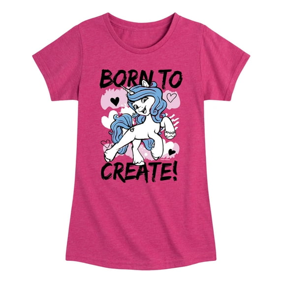 My Little Pony - Born To Create - Girls Fitted Short Sleeve Tee