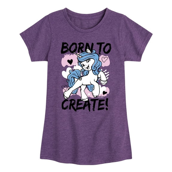 My Little Pony - Born To Create - Girls Fitted Short Sleeve Tee