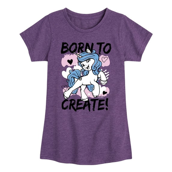 My Little Pony - Born To Create - Girls Fitted Short Sleeve Tee