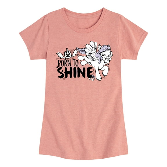 My Little Pony - Born To Shine - Girls Fitted Short Sleeve Tee