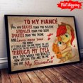 thumbnail image 1 of My Little Pony Bright Mac & Pear Butter To My Fiancé You Are Braver Than You Believe Stronger Than You Seem 11 x 17 Inch Poster, 1 of 5