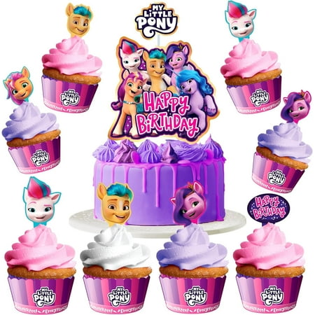 My Little Pony Cake Topper & My Little Pony Cupcake Toppers Kit