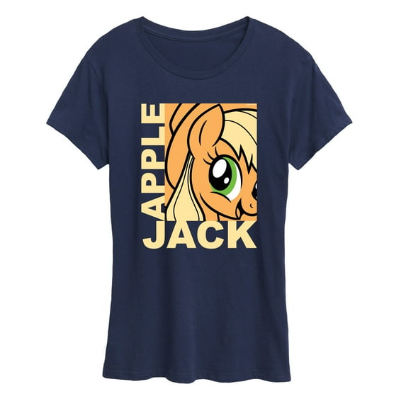 My Little Pony - Character Block Apple Jack - Women's Short Sleeve Graphic T-Shirt