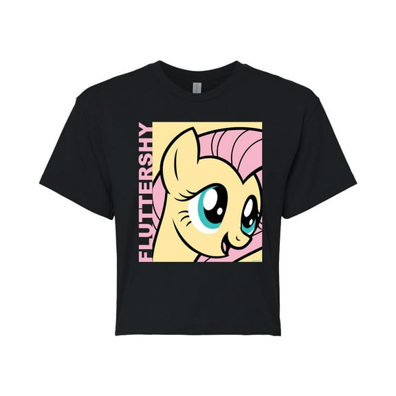 My Little Pony - Character Block Fluttershy - Junior's Cropped Tee