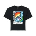 thumbnail image 1 of My Little Pony - Character Block Rainbow Dash - Junior's Cropped Tee, 1 of 5