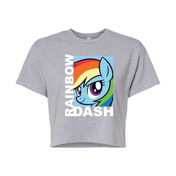 My Little Pony - Character Block Rainbow Dash - Junior's Cropped Tee