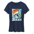 thumbnail image 1 of My Little Pony - Character Block Rainbow Dash - Women's Short Sleeve Graphic T-Shirt, 1 of 5