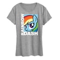 thumbnail image 1 of My Little Pony - Character Block Rainbow Dash - Women's Short Sleeve Graphic T-Shirt, 1 of 5
