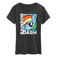 thumbnail image 1 of My Little Pony - Character Block Rainbow Dash - Women's Short Sleeve Graphic T-Shirt, 1 of 5