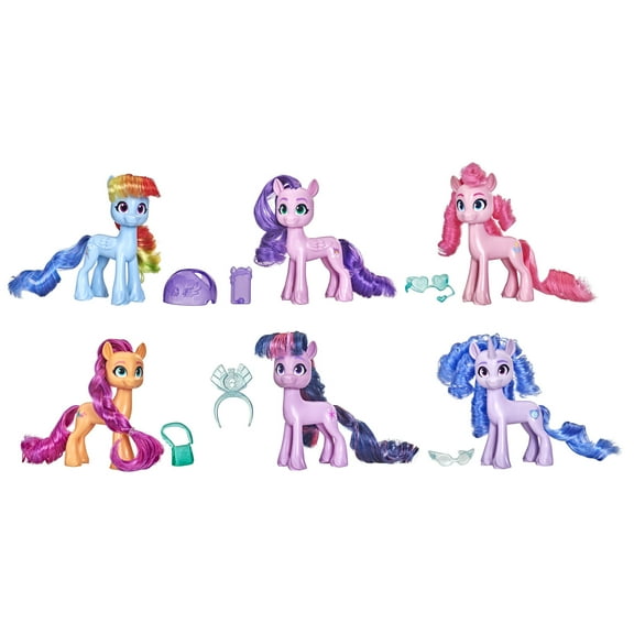 My Little Pony Collectible Dolls with 6 Ponies, Multicolor, 2.2 lb, 2.01"