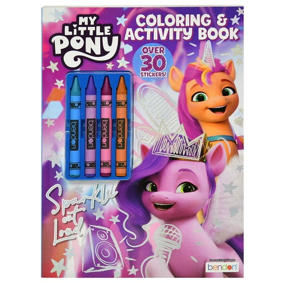 My Little Pony Color & Activity Book W/ Crayons,Girls, Kid
