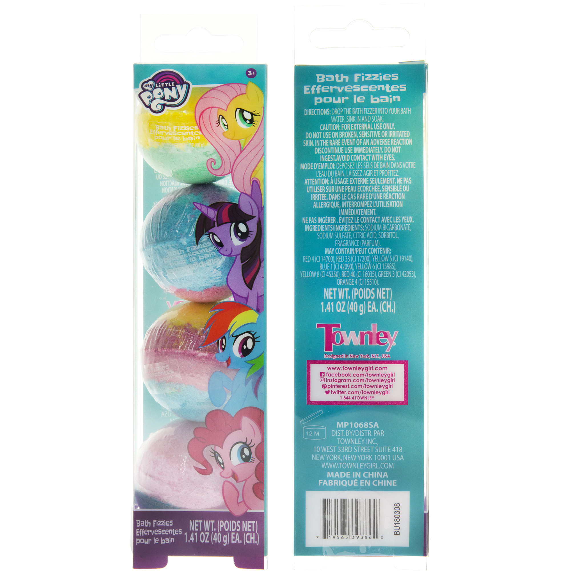 My Little Pony Cosmic Interlocking 2-in-1 Shower and Bath Bombs, 4 Pk - image 1 of 10