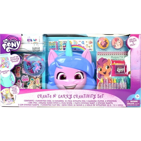 My Little Pony Create and Carry Creativity Art & Craft Kit Value Box (61 Pieces)