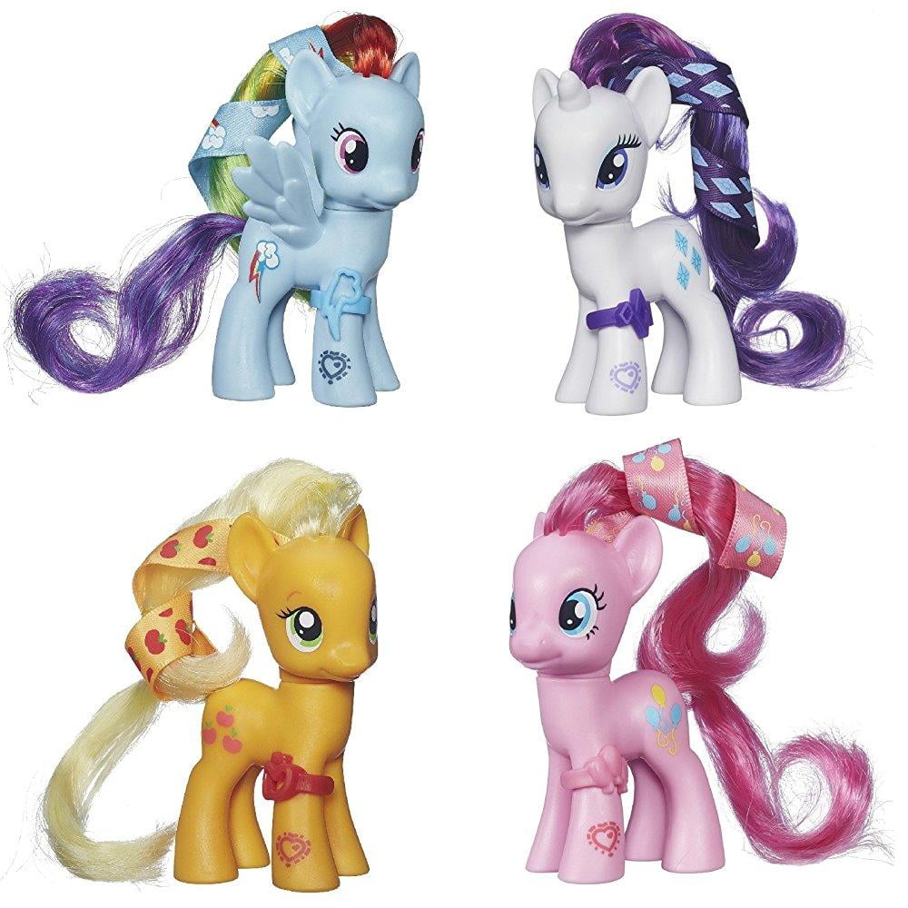 My Little Pony Pony Friends Figures 8cm Set of 6 - Pinkie Pie, Twilight  Sparkle, Applejack, Rarity, Rainbow Dash, Fluttershy