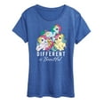 thumbnail image 1 of My Little Pony - Different Is Beautiful - Women's Short Sleeve Graphic T-Shirt, 1 of 5