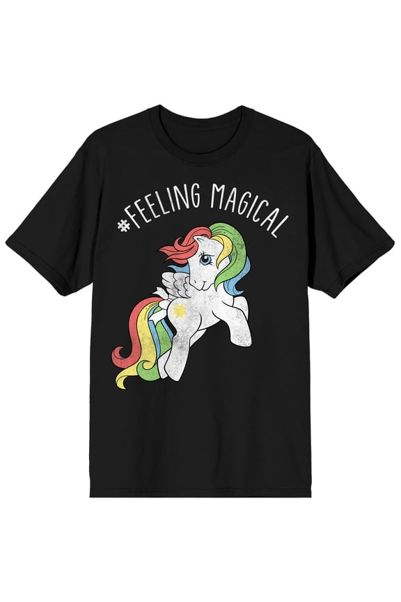 My Little Pony #FeelingMagical Mens Black Graphic Tee - M
