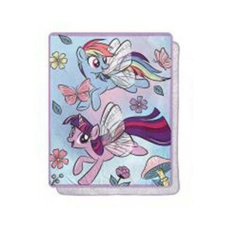My Little Pony Floral Flight Silk Touch Sherpa Blanket