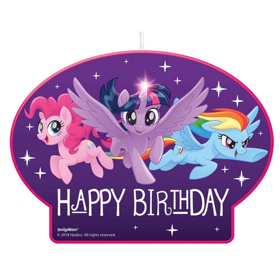 Amscan My Little Pony Pinkie Pie Birthday Candles, 1 Count