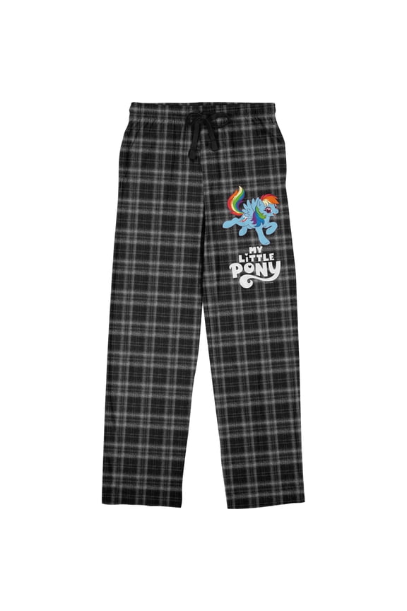 My Little Pony Friendship Is Magic Plaid Men's Sleep Pants-Medium