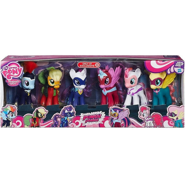 My Little Pony Friendship is Magic Power Ponies Figure 6-Pack - Walmart.com