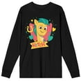 thumbnail image 1 of My Little Pony: Generation 5 Hitch, Shield And Heart Shape Adult Black Long Sleeve Tee Shirt-XL, 1 of 4